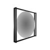 Metal Floating Round Mirror | Decorative Objects by Sand & Iron