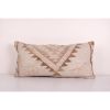 Queen Boho Woven Bedding White Herki Kilim Pillow Cover, Ove | Cushion in Pillows by Vintage Pillows Store