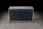 Grey Wash Oak Console | Media Console in Storage by Urban Lumber Co.. Item composed of oak wood & steel