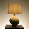 Krug Oval Table Lamp | Lamps by Home Blitz. Item made of cotton with ceramic works with contemporary & modern style