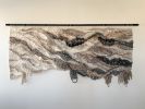 Boho Modern Woven Wall Tapestry for Large Wall "The Process" | Wall Hangings by Rebecca Whitaker Art. Item composed of cotton and fiber in boho or contemporary style