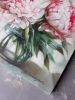 Peony oil painting original art on canvas, Flowers oil | Oil And Acrylic Painting in Paintings by Natart. Item composed of canvas & synthetic compatible with contemporary style