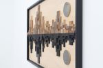 City Reflection, Reclaimed wood Skyline 72"x36" | Wall Sculpture in Wall Hangings by Craig Forget. Item made of wood works with mid century modern & contemporary style