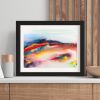 Framed Watercolor Painting, Abstract Art - "Smile" - Inspired by Nat King Cole Song | Paintings by Susi Schuele Art
