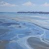 Mont-Saint-Michel Bay Normandy | Oil And Acrylic Painting in Paintings by Meredith H. Item composed of canvas compatible with contemporary and coastal style
