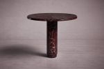 Marylou Rosso Levanto Red Marble Round Table | Dining Table in Tables by HamamDecor LLC