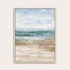 Earthbound Waves II Art Print - Layered Coastal Landscape | Prints in Paintings by Lara Eckerman Art