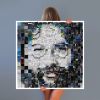 Jerry Garcia - Limited Edition of 20 - 110x110 | Collage in Paintings by Paola Bazz. Item composed of paper in contemporary or eclectic & maximalism style