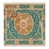 Hand Embroidered Suzani Quilt - Muted Color Green Uzbek Tabl | Tablecloth in Linens & Bedding by Vintage Pillows Store
