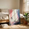 Interim | Pink and Blue Abstract Original Painting | Oil And Acrylic Painting in Paintings by Abby May
