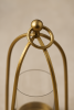 Arc Hurricane Candle Holder — Antique Brass Finish | Decorative Objects by Raíz Studio
