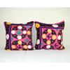 Pair Old Suzani Pillow Case Made From Samarkand Suzani | Sham in Linens & Bedding by Vintage Pillows Store. Item made of cotton with fiber