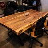 Live Edge Dining Table, Solid Wood Table | Tables by Ironscustomwood. Item made of walnut