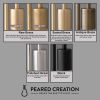 3 Bulb Skyscraper Vanity- Model No. 3918 | Sconces by Peared Creation. Item composed of brass & glass
