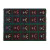 Vintage Organic Wool Checkered Turkish Tulu Rug 3'6'' X 4'7' | Area Rug in Rugs by Vintage Pillows Store