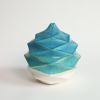 Spherical in Mediterranean Sea | Vase in Vases & Vessels by by Alejandra Design. Item composed of ceramic