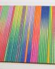 Irregular Narrow Stripe Colour Study Painting, Landscape Ombre | Mixed Media in Paintings by Amelia Coward