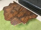 Live Edge Bastogne Walnut Coffee Table with Steel Tube Legs | Tables by Carlberg Design. Item composed of walnut and steel in minimalism or mid century modern style