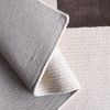 Hand Tufted Wool Area Rug, Abstract Geometric Carpet, Ivory Brown Minimalist Floor Decor | Rugs by Swiflo