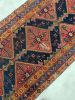 Funky Boho Vintage Kurdish Runner with DAZZLING Colors; Lime | Runner Rug in Rugs by The Loom House. Item made of cotton with fiber
