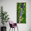 Moss Wall Art Large Wild Flower Wall Sculpture, Preserved | Living Wall in Plants & Landscape by Sarah Montgomery