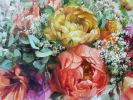 Bridal flowers portraits painting canvas original art | Oil And Acrylic Painting in Paintings by Natart. Item composed of canvas and synthetic