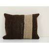 Ethnic Goat Hair Lumbar Kilim Pillow Cover from Anatolian | Cushion in Pillows by Vintage Pillows Store. Item composed of cotton