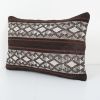 Ethnic Goat Hair Lumbar Kilim Pillow Cover from Anatolian | Sham in Linens & Bedding by Vintage Pillows Store. Item composed of cotton