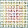 Six Hundred and Seventy Six Rainbow Map Dots Concentric Squares | Collage in Paintings by Amelia Coward