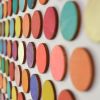 One Hundred And Thirty Seven Painted Dots Collage | Paintings by Amelia Coward
