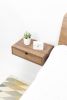 Floating Nightstand Drawer in Solid Walnut | Storage by Manuel Barrera Habitables. Item composed of walnut