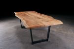 Live Edge Maple Timberbeast Dining Table | Tables by Urban Lumber Co.. Item composed of maple wood & steel