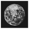Square Black and White Moon Print, Moon Art, Moon Wall Decor | Prints by Capricorn Press. Item made of paper compatible with boho and industrial style