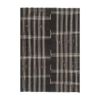 Vintage Black & White Striped Goat Hair Kilim Rug 8'1'' X 10 | Area Rug in Rugs by Vintage Pillows Store