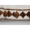 Natural White Herki Turkish Hand-Knotted Runner 2'9" X 11'6" | Runner Rug in Rugs by Vintage Pillows Store. Item composed of cotton and fiber