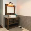 Model 1106 - Custom Single Sink Vanity | Countertop in Furniture by Limitless Woodworking. Item made of maple wood works with mid century modern & contemporary style