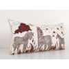 Uzbek Extra Long Horse Suzani Bed Cushion Cover with Animal | Pillows by Vintage Pillows Store