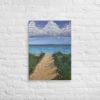 Canvas Print - Edge of Calm - Coastal Pathway Seascape | Work by Eman's Gallery