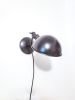 Bedside Reading Wall Light, Matte Black, Adjustable Art | Sconces by Retro Steam Works. Item made of fabric with brass works with mid century modern style