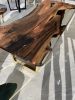 Dining Table - Epoxy Resin Table - Walnut Table | Tables by Tinella Collection. Item made of wood with metal works with contemporary & country & farmhouse style