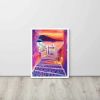 Framed Paper Print – Warm Embrace – Romantic Evening Landscape Art | Work by Eman's Gallery