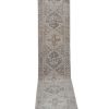 Vintage Faded Turkish Runner Rug - Designer Hallway Carpet | Rugs by Vintage Pillows Store. Item composed of wool and fiber