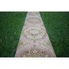Neoclassical Style Vintage Turkish Oushak Runner, Extra-Long | Runner Rug in Rugs by Vintage Pillows Store. Item made of cotton with fiber