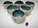 Light Blue And Yellowish Ceramic Serving Bowls | Serveware by YomYomceramic. Item made of ceramic