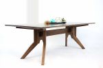 The Zoe | Dining Table in Tables by MODERNCRE8VE. Item composed of wood & brass