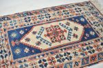 Vintage Turkish Navy, Blush, Apricot, Soft Salmon, Beige | Area Rug in Rugs by The Loom House. Item made of fabric & fiber