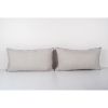 Silk Ikat Velvet Pillow Cover - Set of Two Ikat Pink and Blu | Cushion in Pillows by Vintage Pillows Store