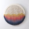 Circular Fiber Art Collection - AURORA | Wall Hangings by Rianne Aarts / Teddy and Wool Studio. Item made of fiber