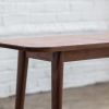 Mid Century Modern Walnut Bench: Solid Hardwood Entryway or Dining Bench | Benches & Ottomans by Spacecraft Furnishing