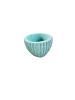 Mint Spark Ribbed Flute Petite | Planter in Vases & Vessels by RAW & UNIQ